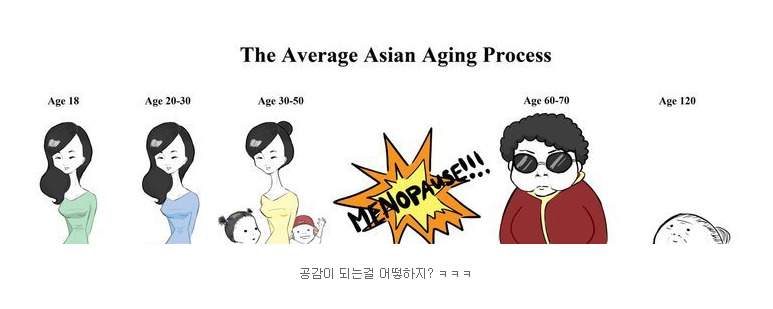 서양이 본 동양여자의 노화 | (백업)유머 게시판(~2015) | Ruliweb