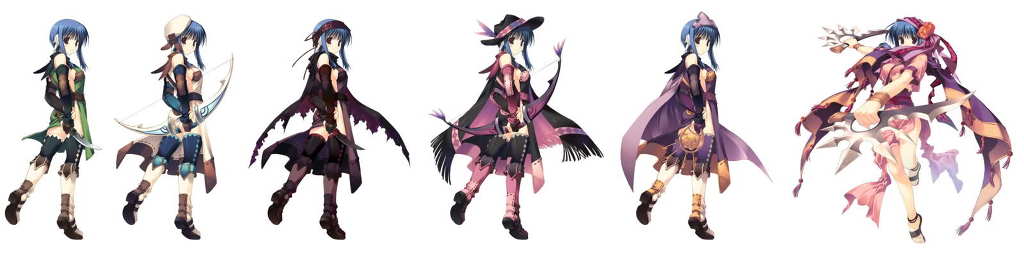 [psp] 투하트 던전 트러블러즈. 전캐릭터 의상 사진_19.jpg