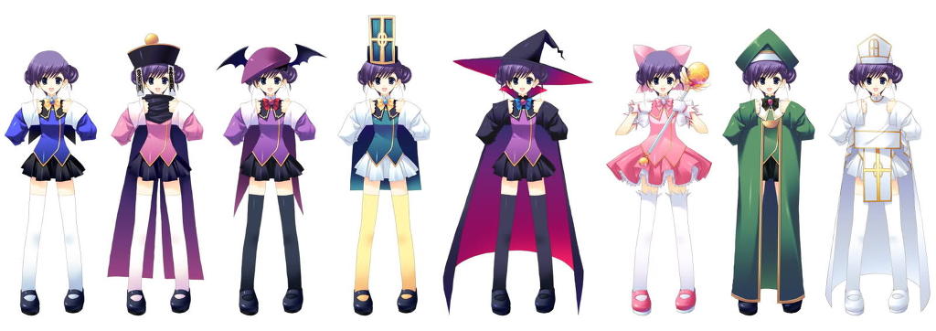 [psp] 투하트 던전 트러블러즈. 전캐릭터 의상 사진_16.jpg