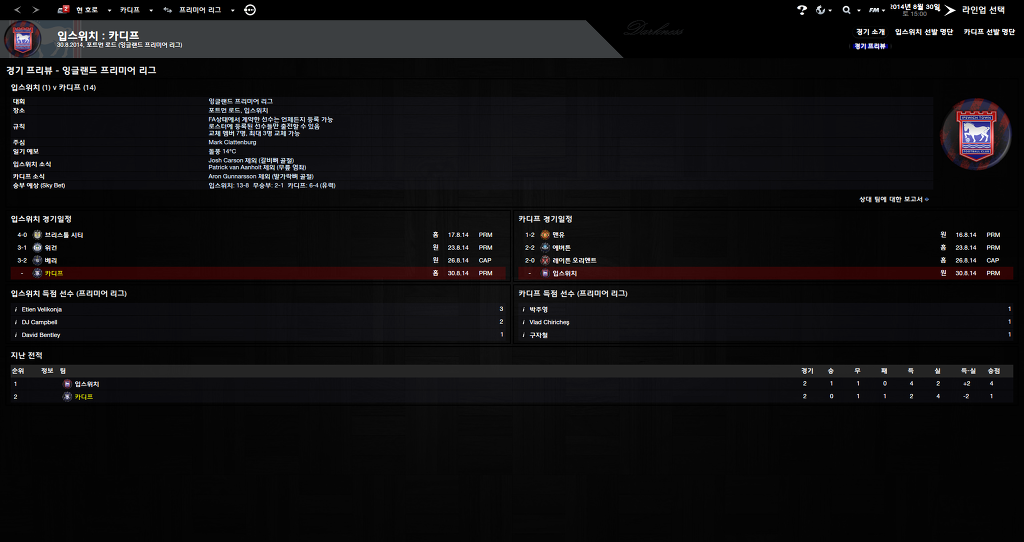 FM2013 - 카디프시티 ⑩ 2014-2015 시즌 시작.._17.jpg