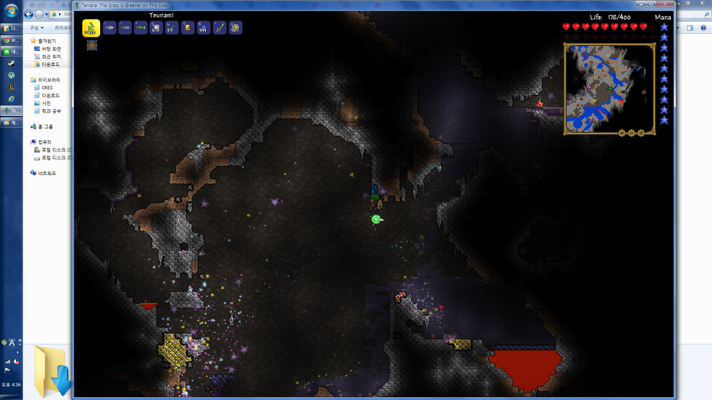 맵 지하에 가끔 고여 있는 지하수를 끌어다 마경에 퍼부었습니다_2.jpg