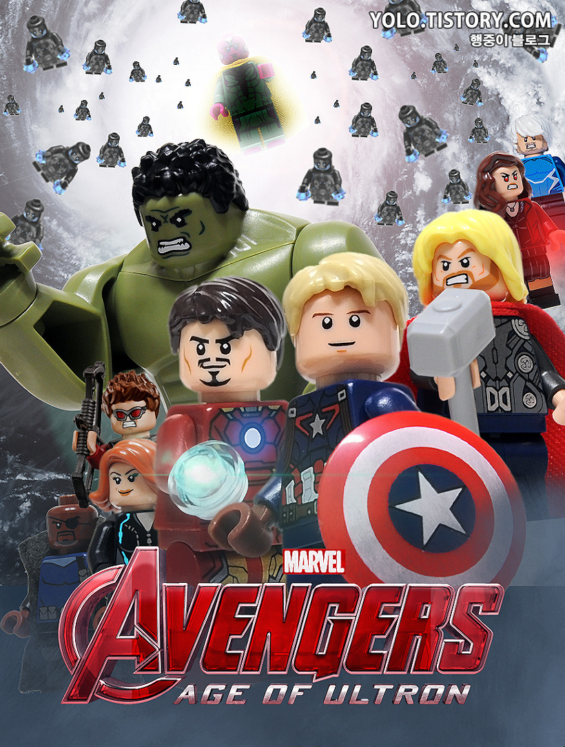 레고로 만들어 본 어벤져스 에이지 오브 울트론 포스터