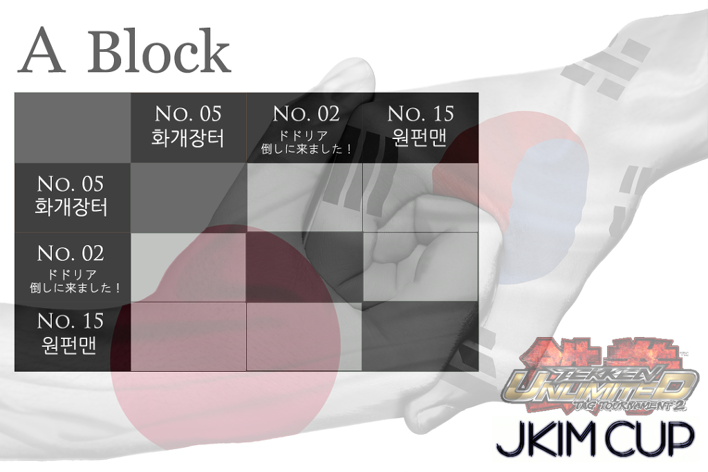 철권태그2 온라인 한일전 대회 예선전 조추첨 결과_1.jpg