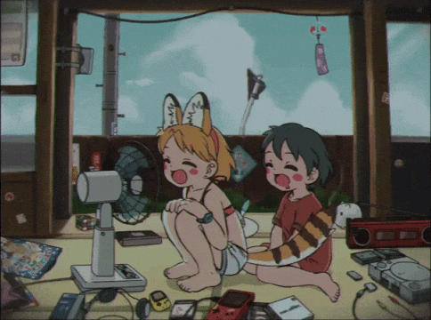 서벌과 가방의 여름나기_1.gif