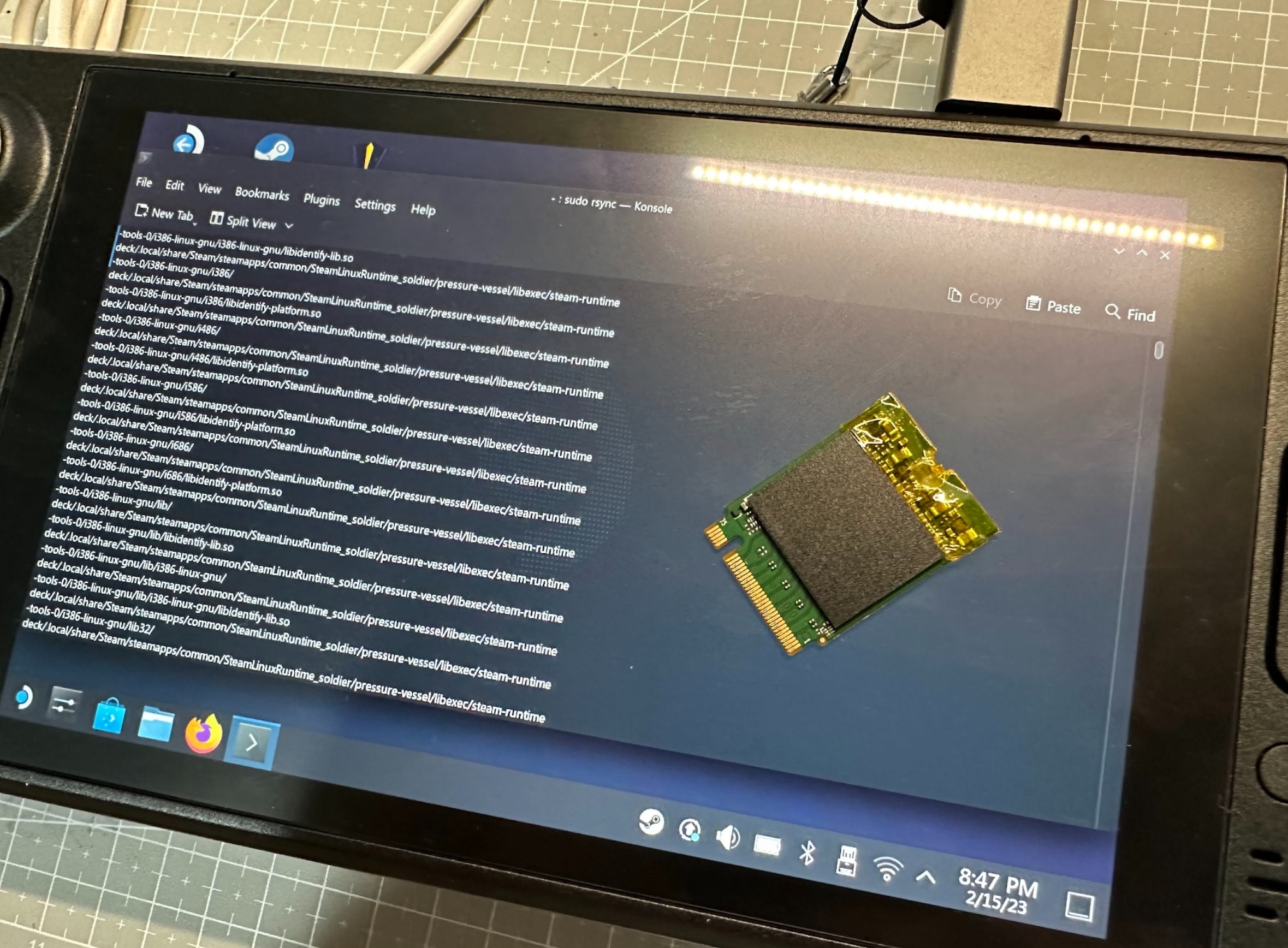 스팀덱 SSD 교체시 SD 카드를 사용해 자체적으로 백업복원하기