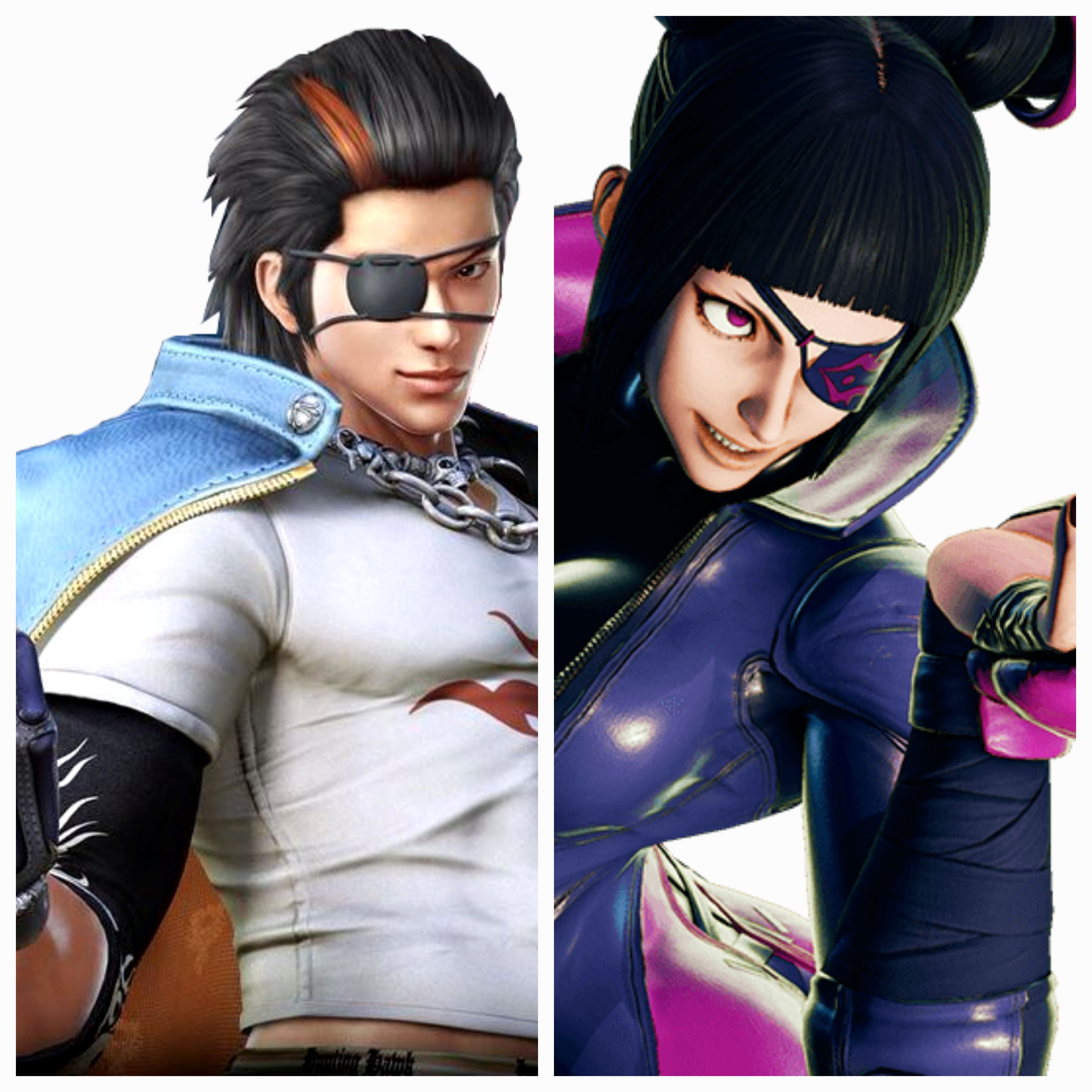 스파랑 철권의 한국캐인 주리랑 화랑이 애꾸인게