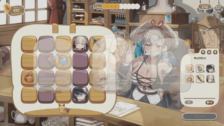 [인디게임] 덱빌딩 로그라이크, ‘하요와 잡화점’ 스팀 정식 출시_4.gif