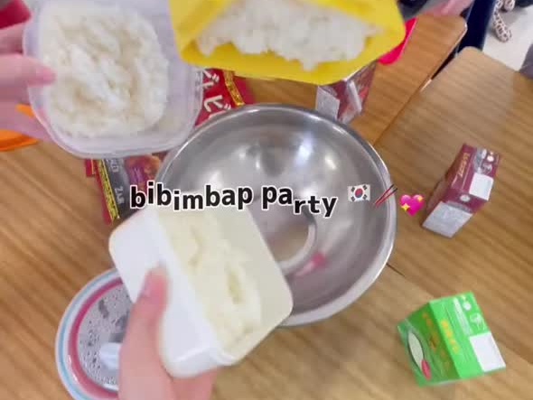 여고생 비빔밥 파티
