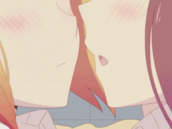 농후한 레즈 키스